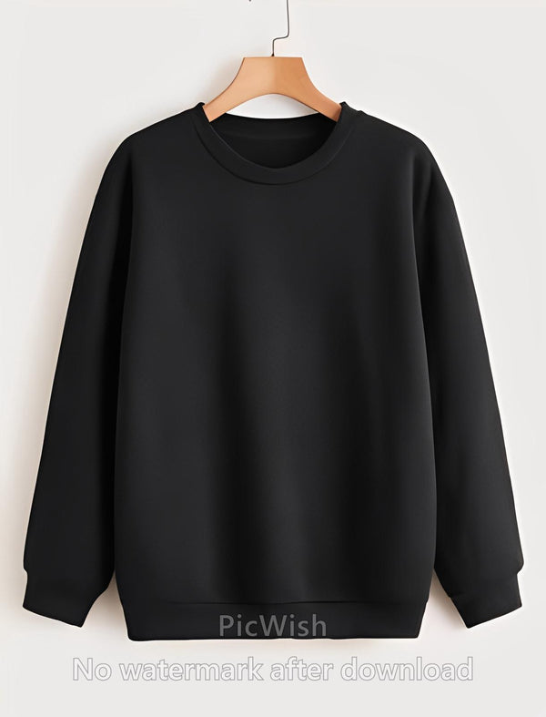 1 Pc Women's Stitched Plain Sweat Shirt