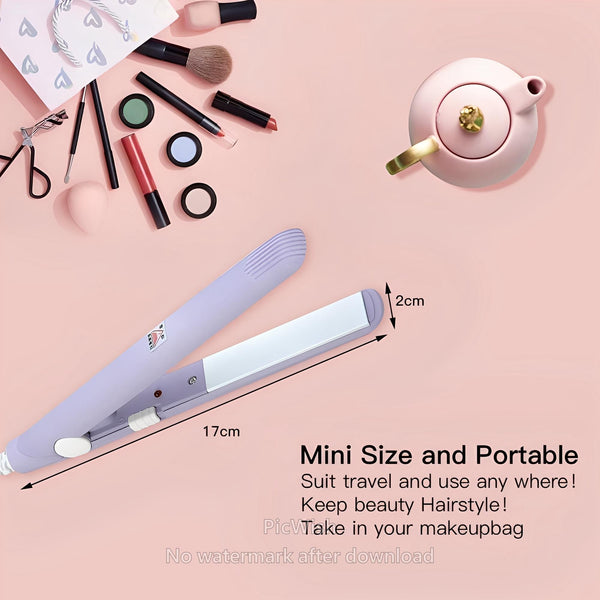 Mini Hair Straightener - Lightweight And Portable