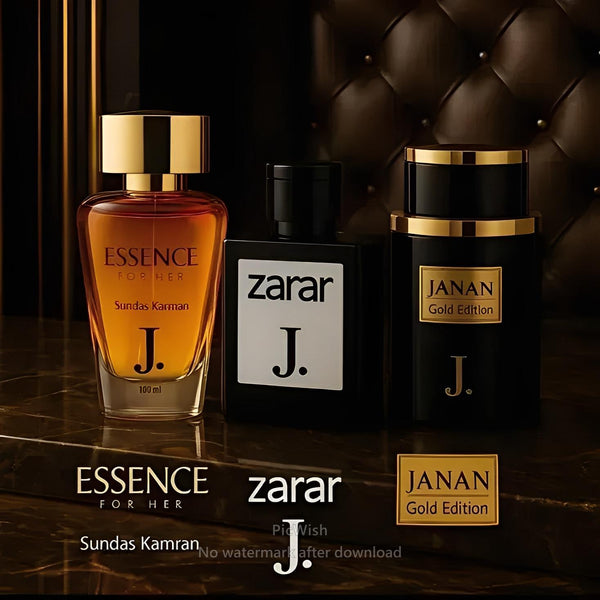 Janan Gold , Zarar Gold & Essence - Pack Of 3 Perfumes