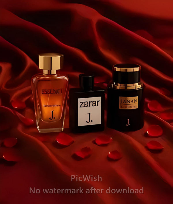 Janan Gold , Zarar Gold & Essence - Pack Of 3 Perfumes